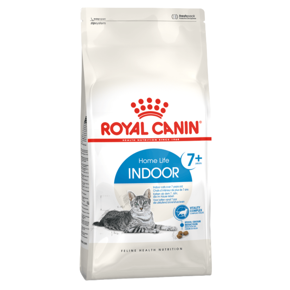 Royal Canin Indoor 7+ All Breeds Mature Cat Food.
