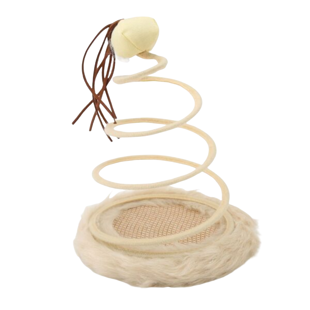 Cat toy with a ball and string on a white background, featuring the PetsNark brand.