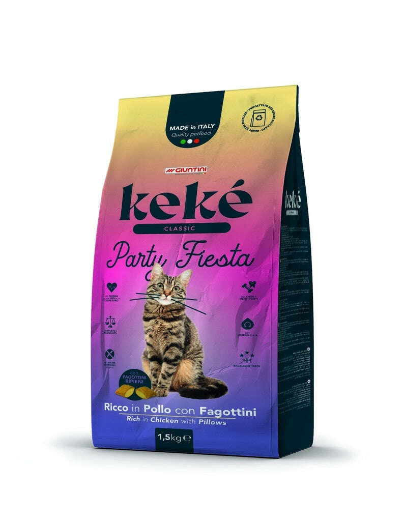 Keke Classic Party Fiesta Cat Dry Food 1.5kg.