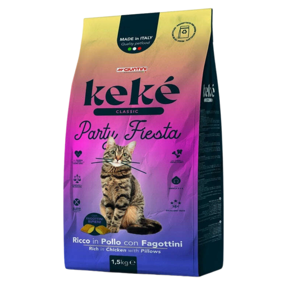 BUY 2+ GET 1 FREE Keke Classic Party Fiesta Cat Dry Food 1.5Kg Petfast.shop Keke Bundles Cat Dry Food Exclude Food petfast.shop EgyptDefault Title 850.00
