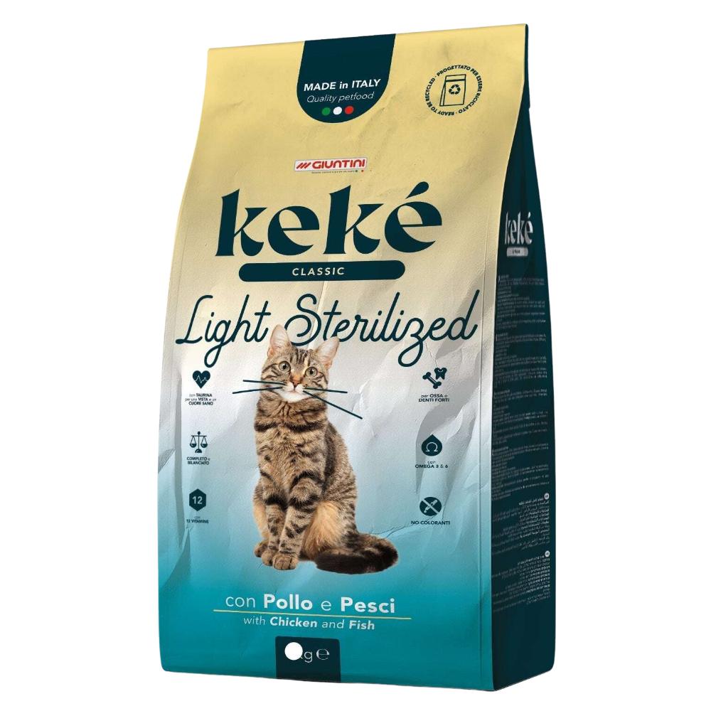 Keke Classic with Chicken for Light Sterilized Cats 5 Kg.