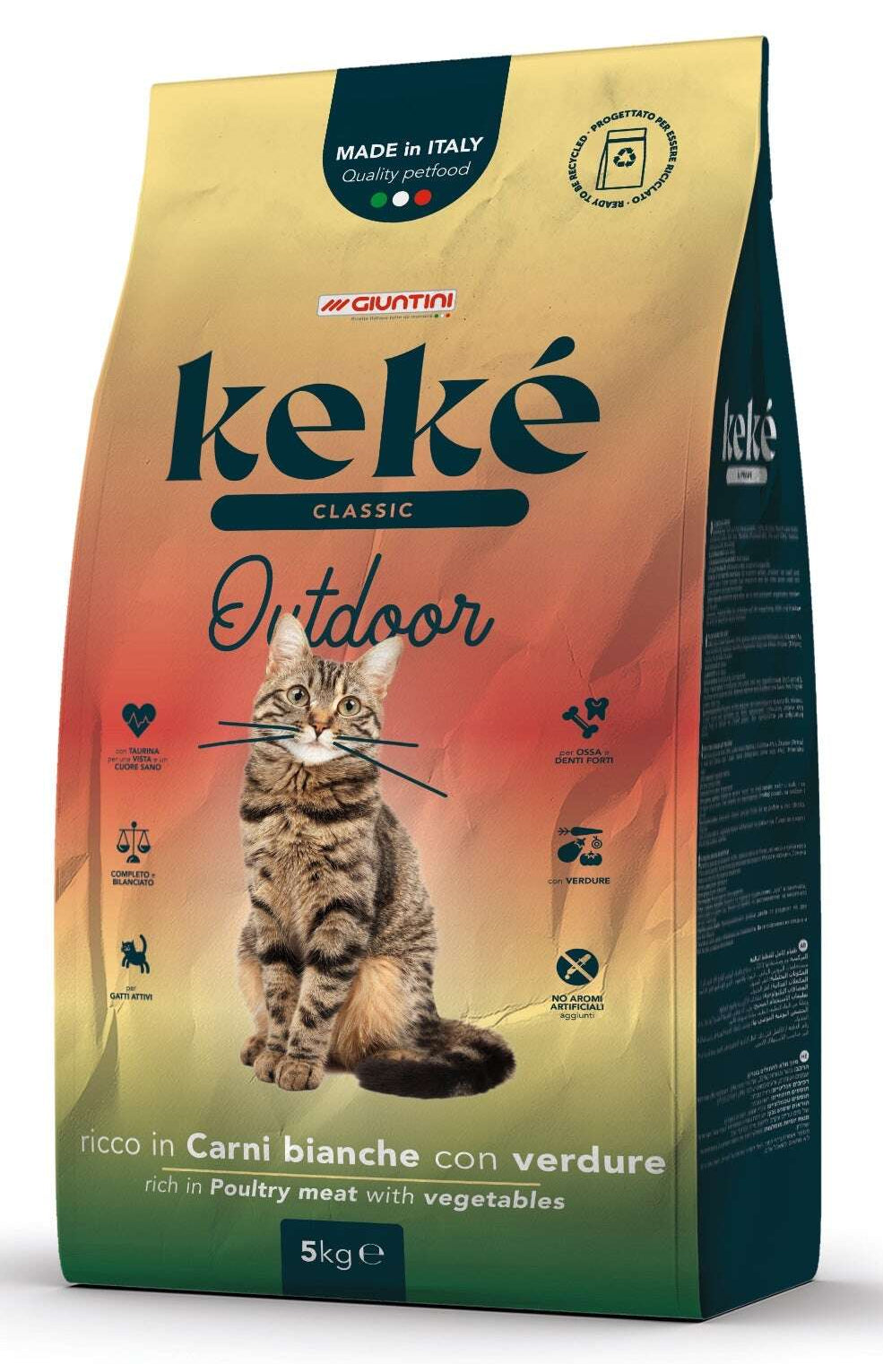 Keke Classic Outdoor Complete food for adult cats 5 Kg.