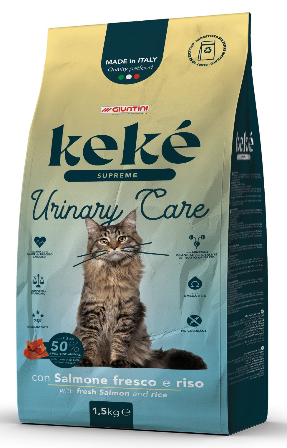Keke Supreme Urinary Care Complete food for adult cats 1.5 kg.