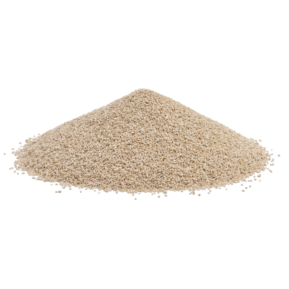 Beige sand or gravel on a white background