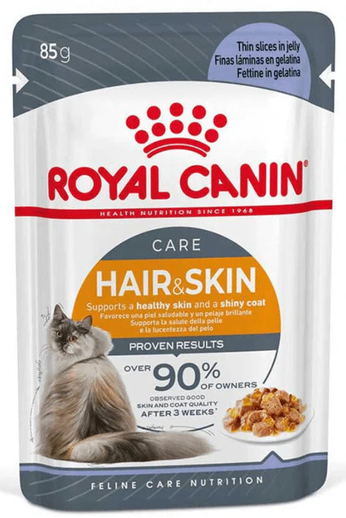 Royal Canin - Hair & Skin Pouch Cat Food In Jelly 85g
