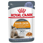 Royal Canin Hair & Skin care cat food pouch packaging
