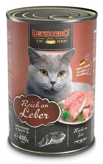 Leonardo Liver Cat Wet Food 400g.