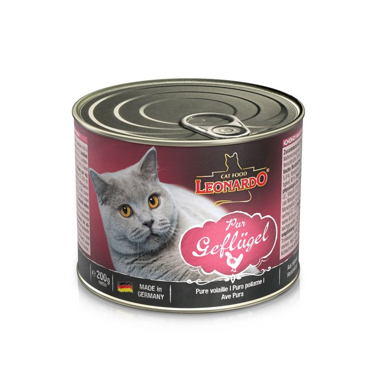 LEONARDO rich in pure poultry Wet Food 200g.