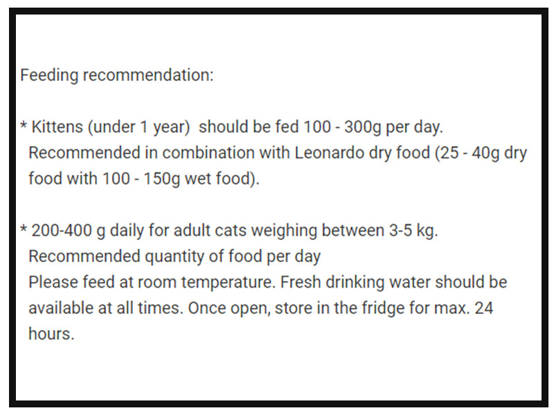 LEONARDO Kitten Wet Food 200g.