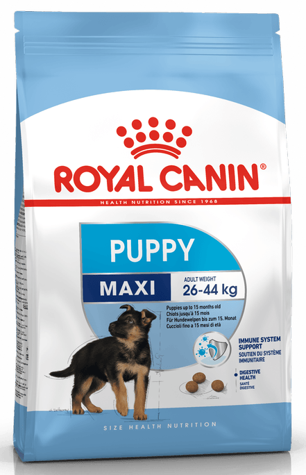 Royal Canin Maxi Large Breed Puppy Food.