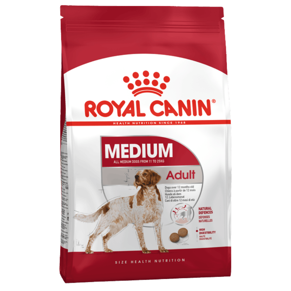 Royal Canin Medium Medium Breed Adult Dog Food.