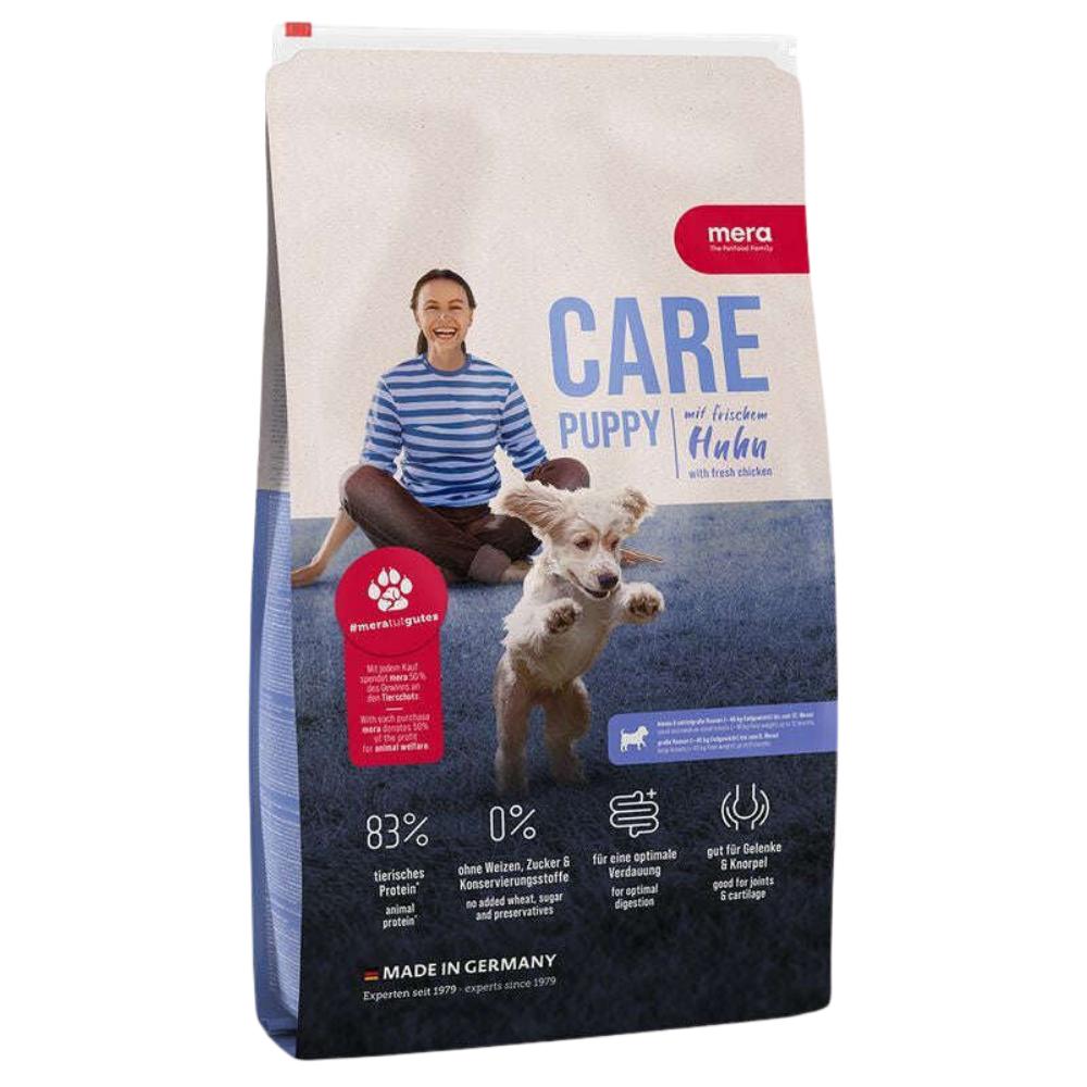 BUY Mera Puppy 10 Kg + 7 FREE (2Orgo CannedPuppy+2Chicken+2K9Dental Beef+1k9Sticks )