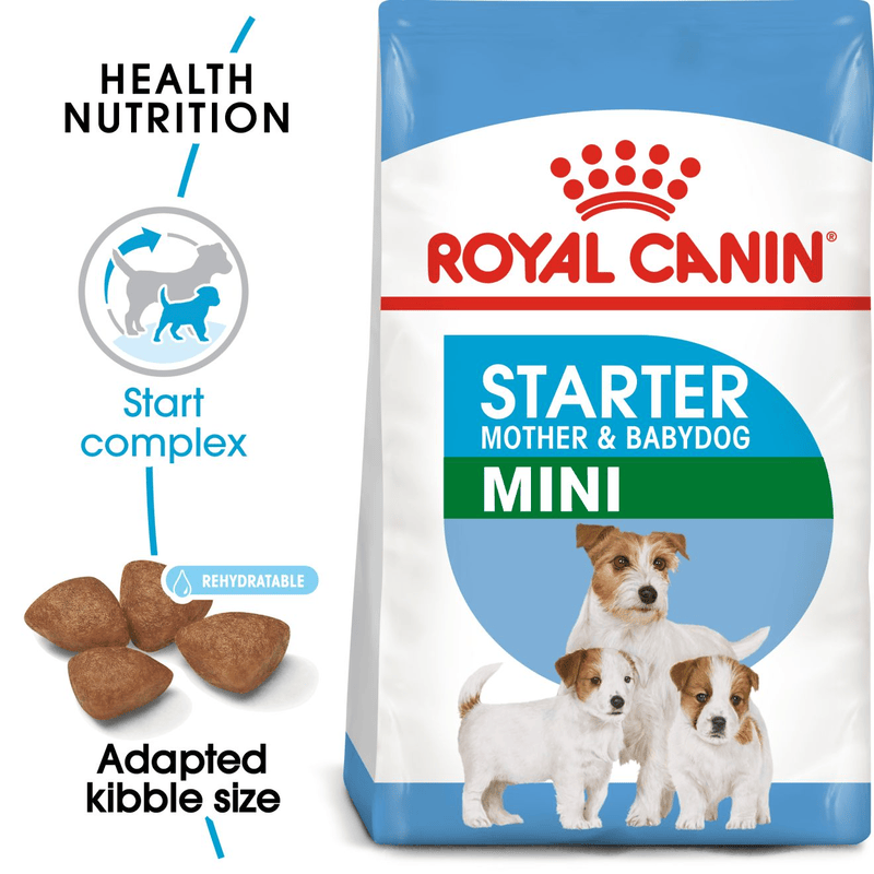 Royal Canin Mini Starter Small Breed Mother & Babydog Food 1kg.