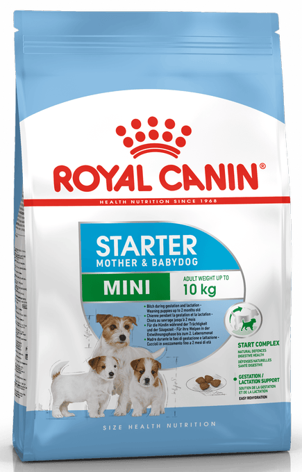 Royal Canin Mini Starter Small Breed Mother & Babydog Food 1kg.