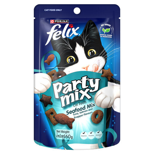 FELIX Party Mix Seafood Cat Treats 60g.