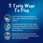 FELIX Play Tubes Tuna & Crab Cat Treats 50g.