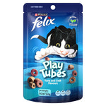 FELIX Play Tubes Tuna & Crab Cat Treats 50g.