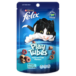 FELIX Play Tubes Tuna & Crab Cat Treats 50g.