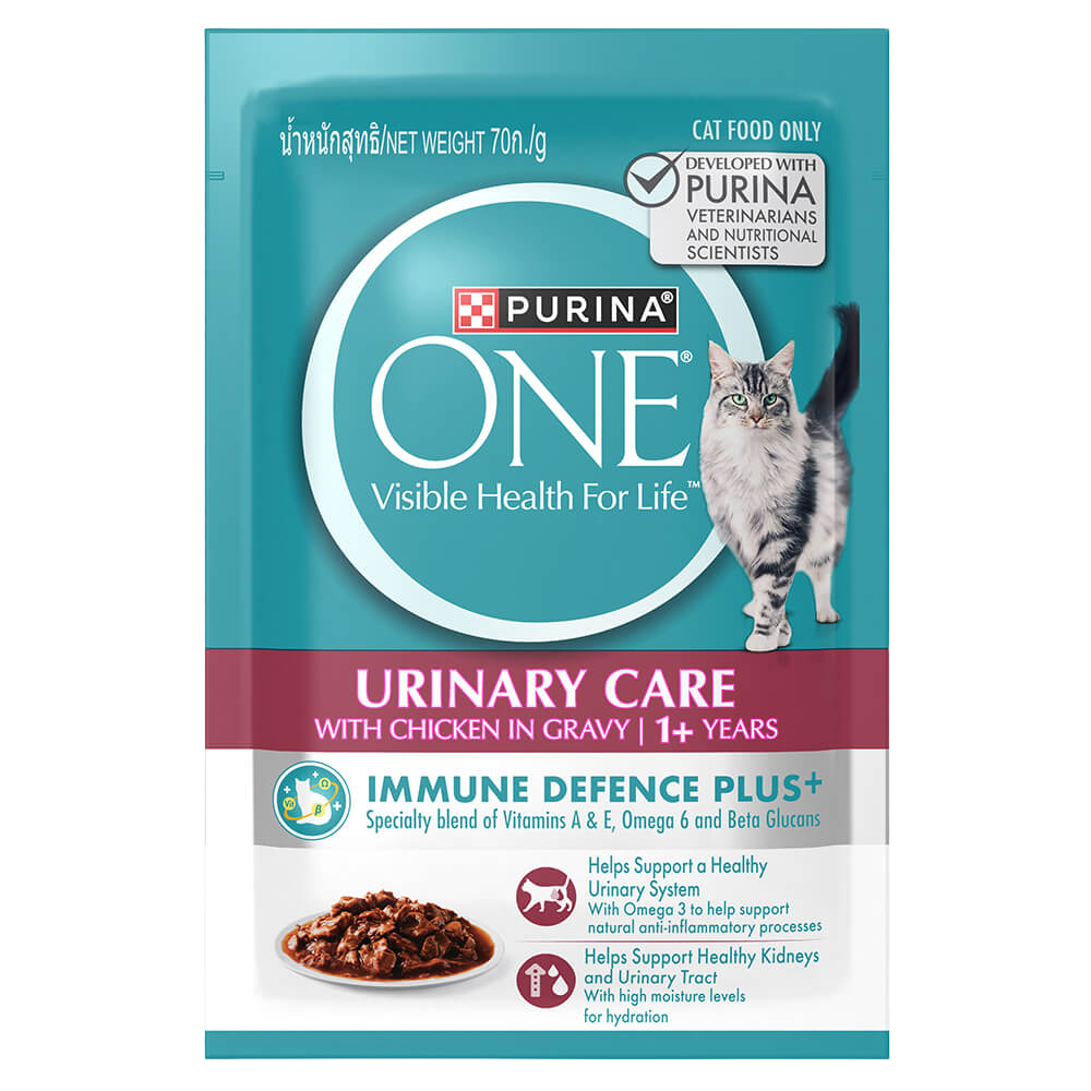 Purina One Urinary Care Chicken in Gravy Pouch Cat Food 70g Petfast.shop Purina Cat Food Prescription Food Urinary Tract Health Wet Food petfast.shop Egypt 145.00