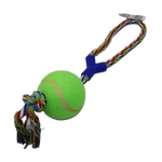 Tennis Ball With Rope Dog Toy.