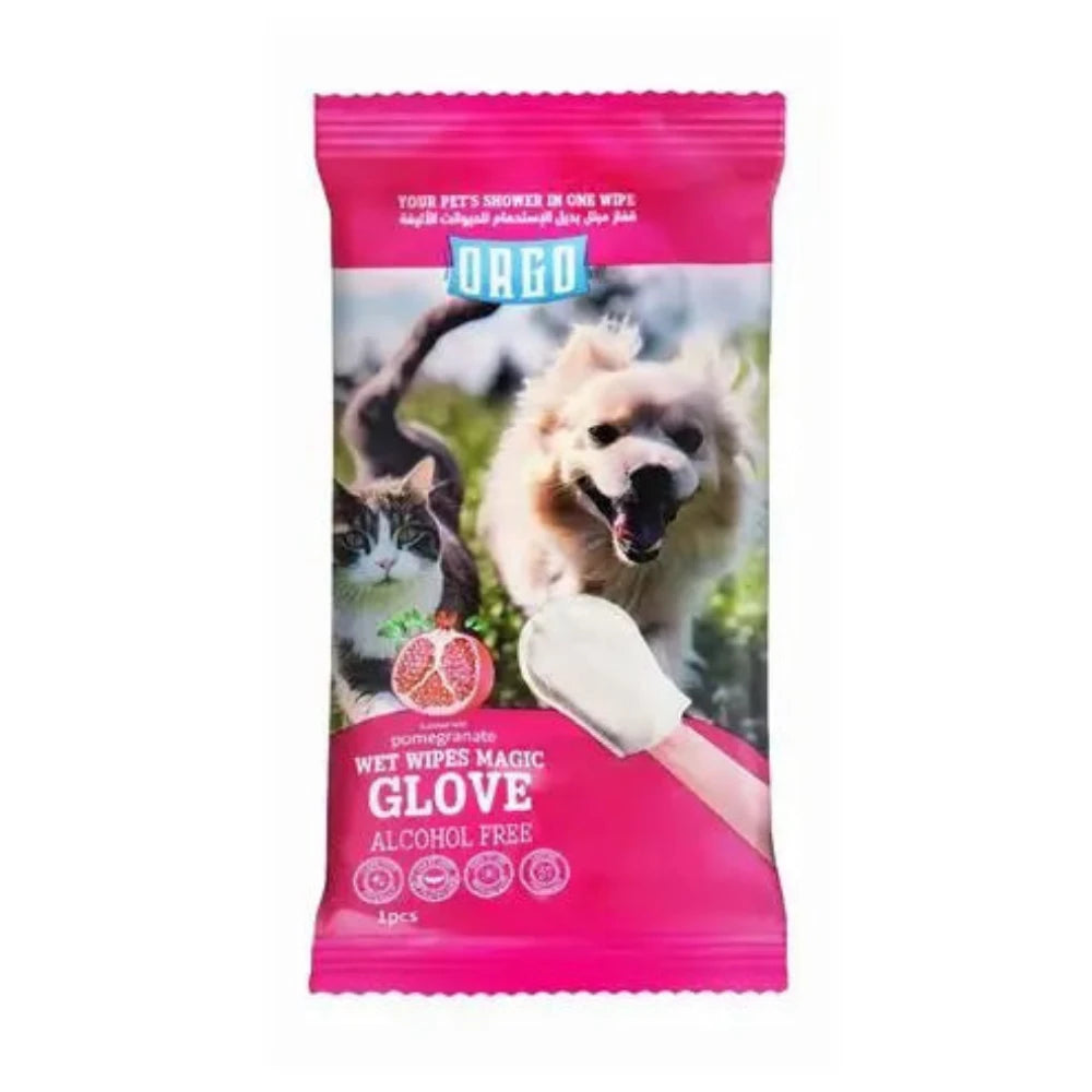 orgo glove for pets pomegranate 1 pes.