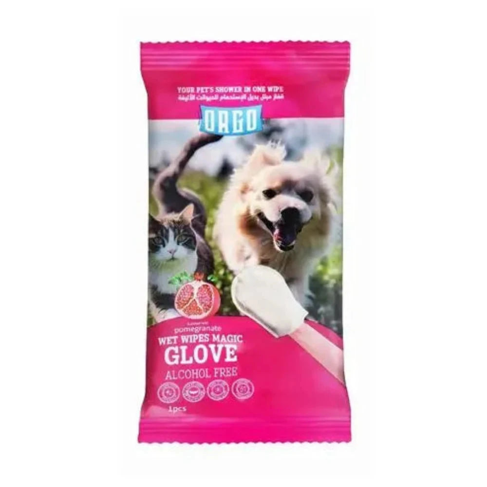 orgo glove for pets pomegranate 1 pes.
