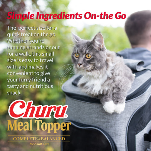 Churu Meal Topper Tuna with Scallop Recipe For Cats Tubes 56g.