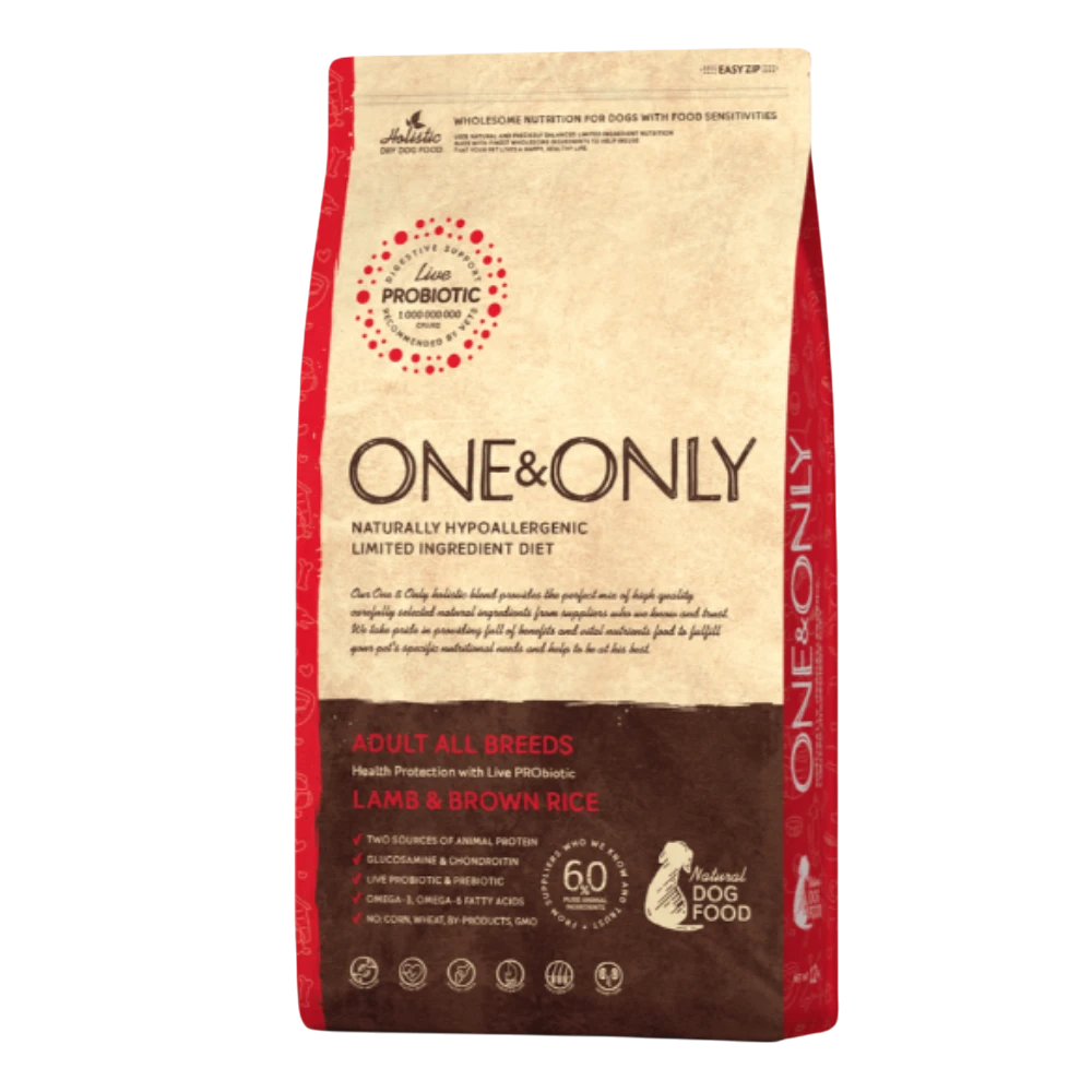 One & Only Dry Food for Adult Dog All Breed Lamb & Brown Rice Petfast.shop One & Only Dog Dry Food Egypt Brand Food petfast.shop Egypt 240.00