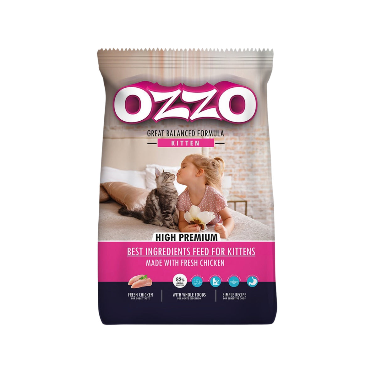 Ozzo Kitten Dry Food 1kg.