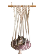 Petmoda Cat Hammock With Wooden Stick - Red.