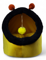 Petmoda Cat House Bed 50cm - Bee Shape - Yellow.
