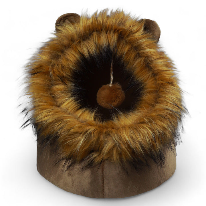 Petmoda Cat House Bed 50 cm - Lion Shape - Beige.