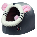 Petmoda Cat House Bed 50 cm - Mouse Shape - Grey.