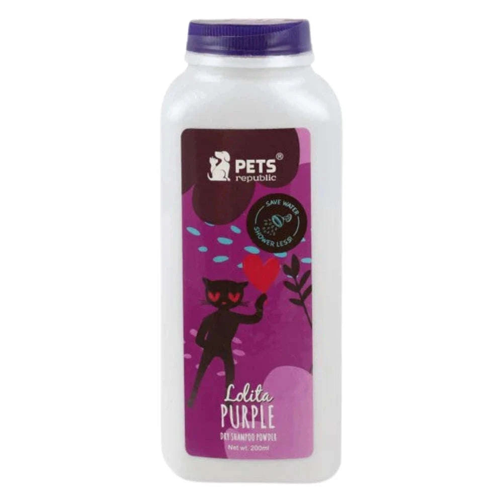Pets Republic Dry Shampoo Powder Lolita Purple 200g.
