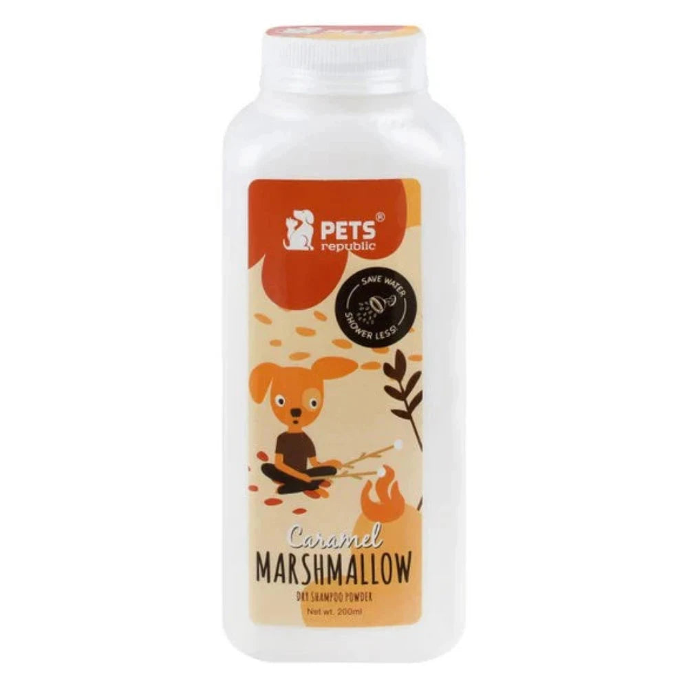 Pets Republic Dry Shampoo Powder Caramel Marshmallow 200g.