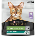 Pro Plan Sterilised Adult Renal Plus Dry Cat Food with Turkey 400g.