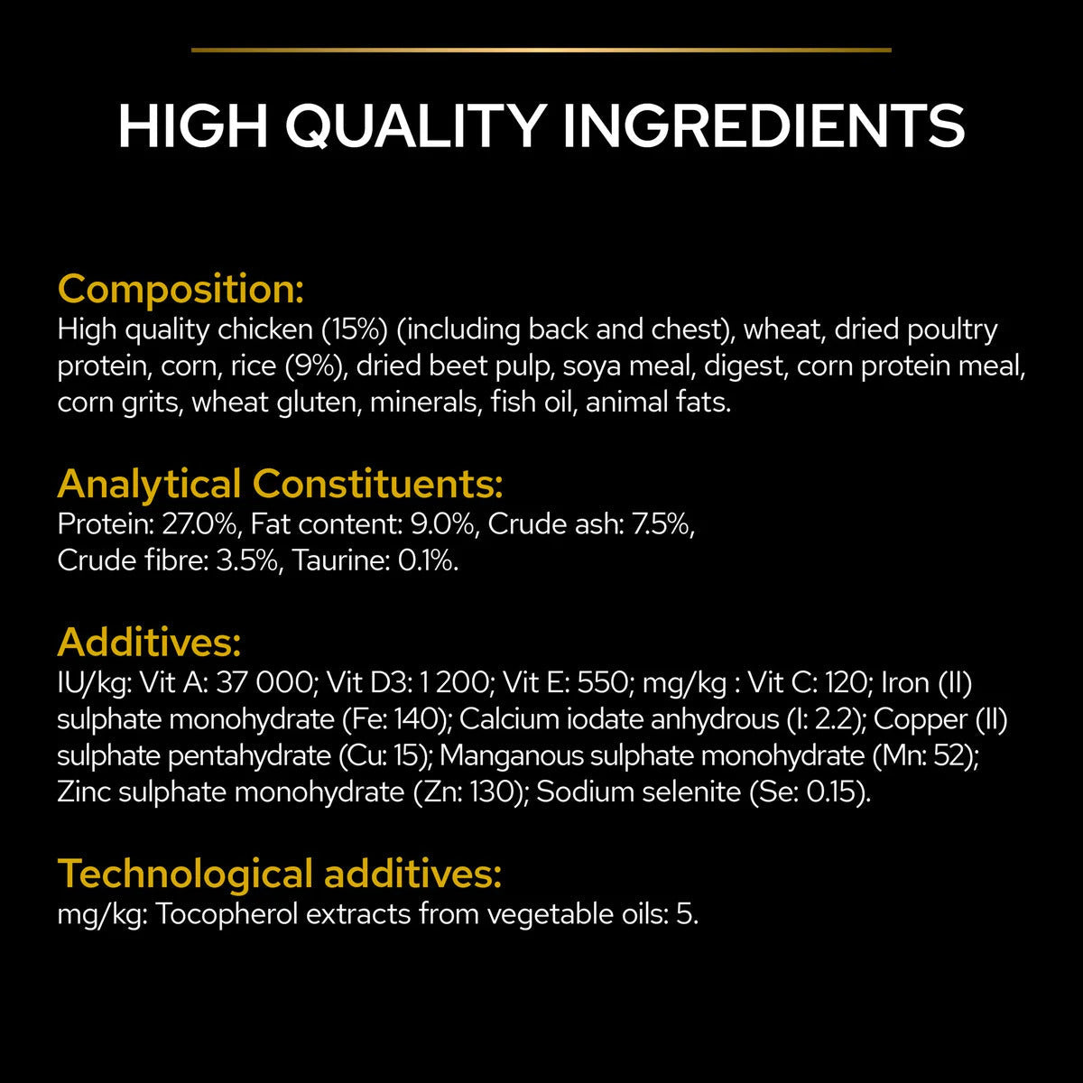 Pro Plan All Size Adult Chicken for Dog 3kg.