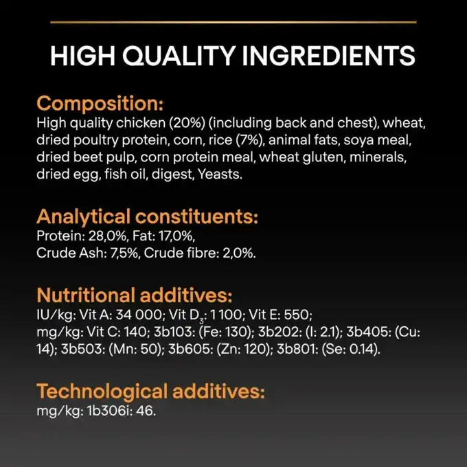 Pro PlanDry Food with Chicken forMini Breed Adult Dogs 3 kg.