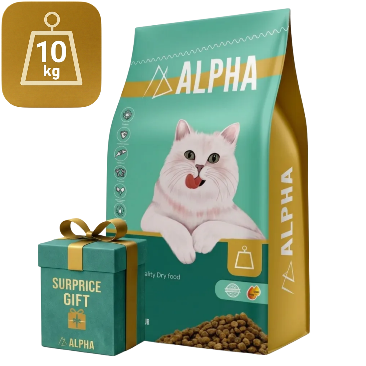 Alpha Dry Food For Cat + Surprise Gift Petfast.shop Alpha Best Selling Cat Dry Food Egypt Brand Exclude Food petfast.shop Egypt Petfast1067 20 KG 2950.00