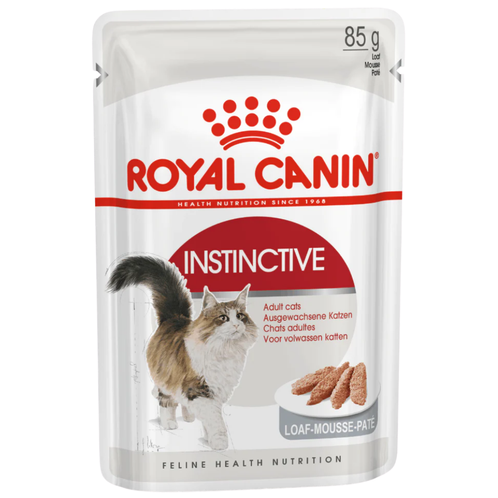 Royal Canin Instinctive cat food pouch packaging