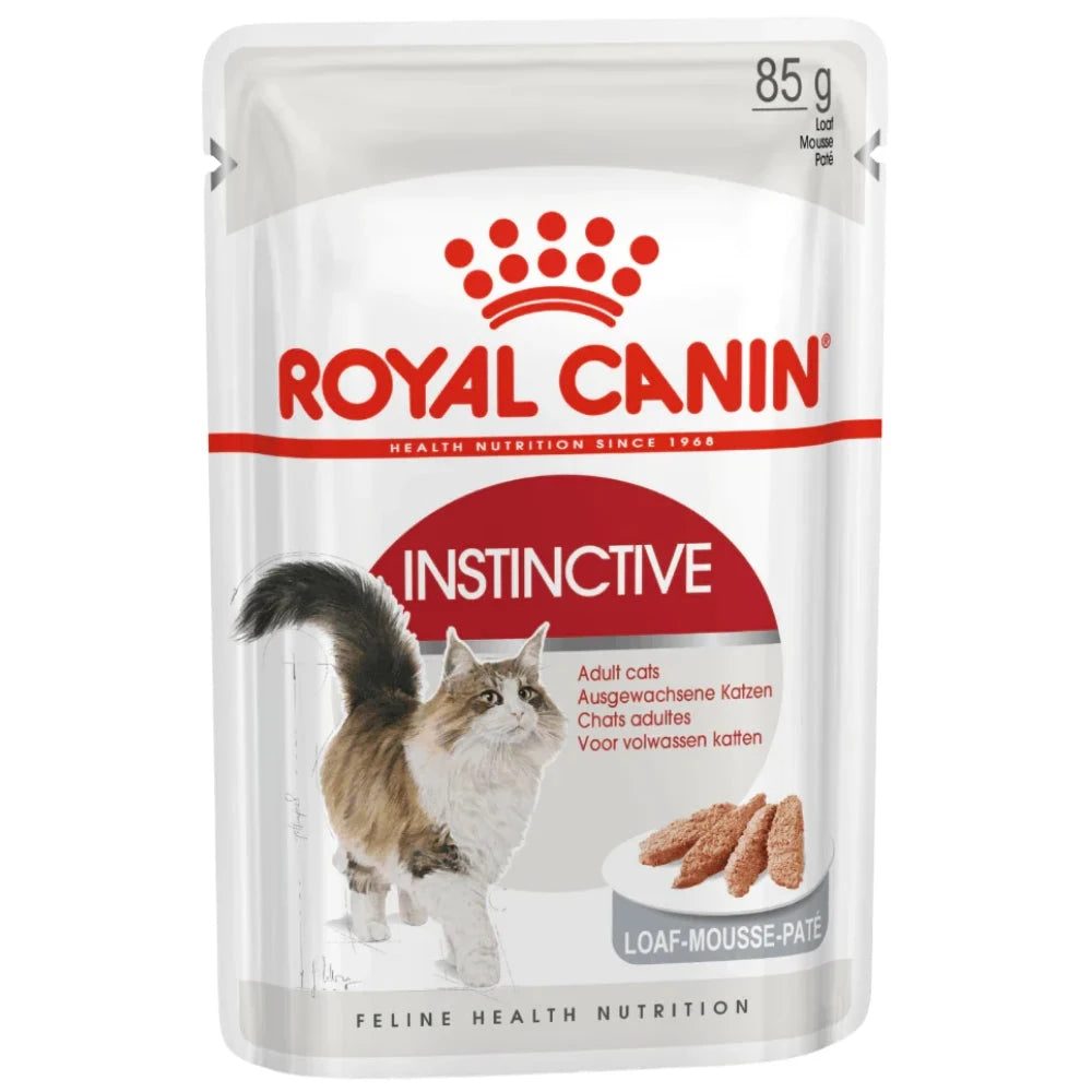 Royal Canin Instinctive cat food pouch packaging