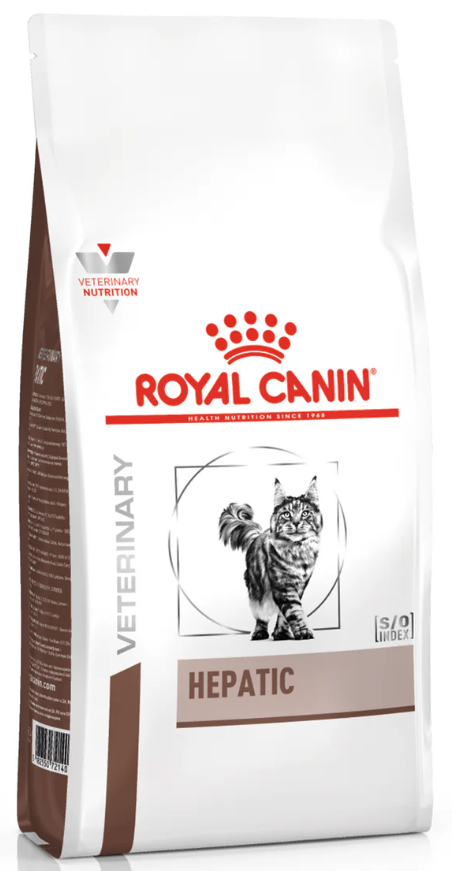 Royal Canin Hepatic All Breeds Adult Cat Food.