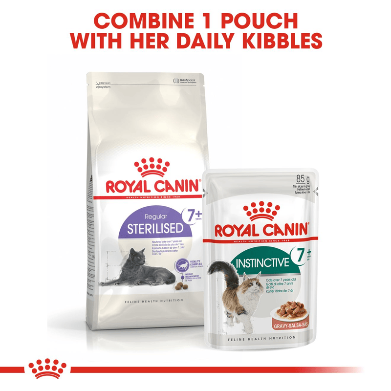Royal Canin Sterilised 7+ All Breeds Mature Cat Food 1.5kg.