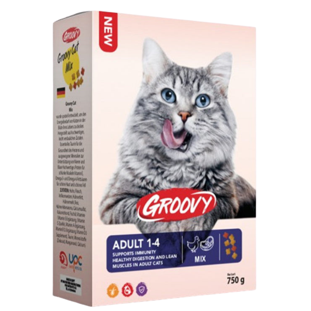 Groovy Cat Mix Dry Food 750g.