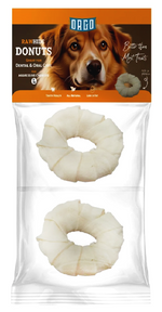 Orgo Rawhide Donuts For Dog Dental Oral Care 2 PC L.