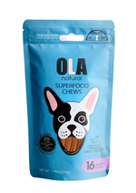 Ola Natural Chicken & Sweet Potato Dog Treats 16 Twisty Sticks 224 g.