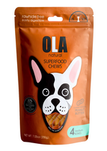 Ola Natural Peanut Butter 4 Medium Bones Dog Treats 200g.