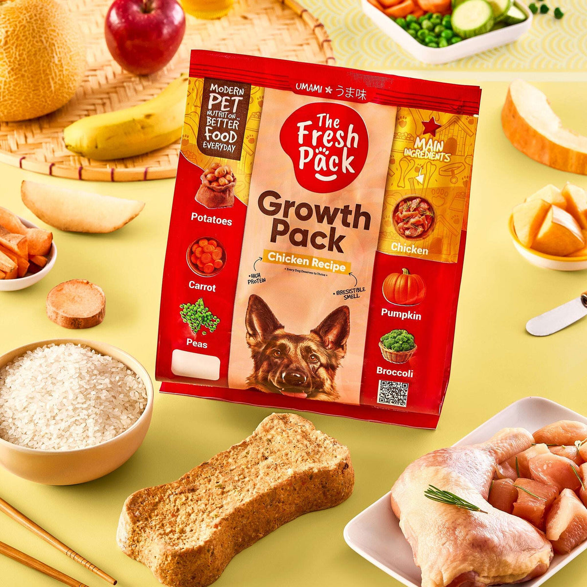 The Fresh Pack Growth Pack For Dogs - 1500 Grams UMAMI.