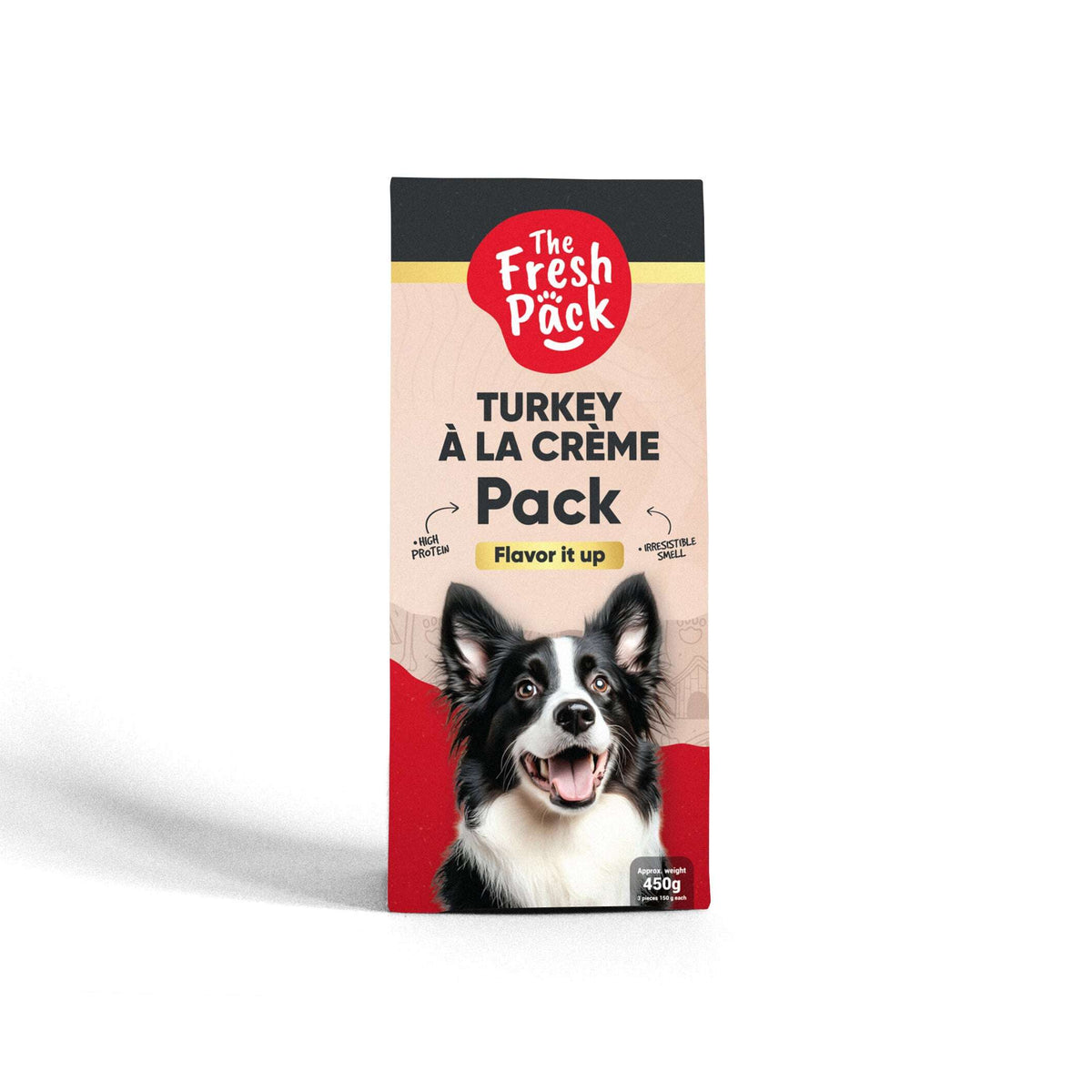 The Fresh Pack Turkey à la Crème For Dogs - "UMAMI" 450 Grams.