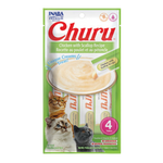Churu Creamy Cat Treat Chicken with Scallop 4 Tubes 56g.